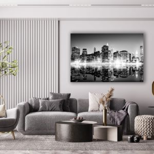 Wandbild New York Skyline, Landschaft & Städte, im Wohnzimmer