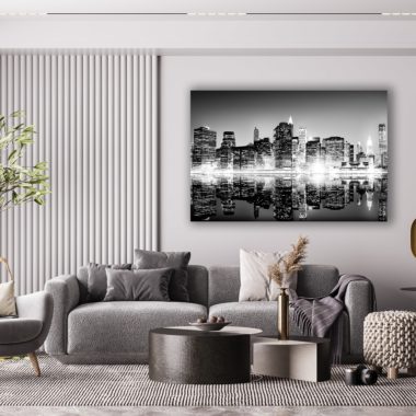 Wandbild New York Skyline, Landschaft & Städte, im Wohnzimmer