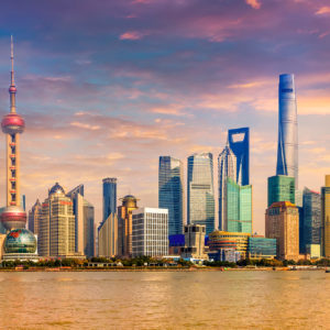 wandbild-shanghai-tower-im-abendlicht-staedte-landschaft