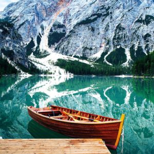 Wandbild Bootssteg, Natur & Landschaft