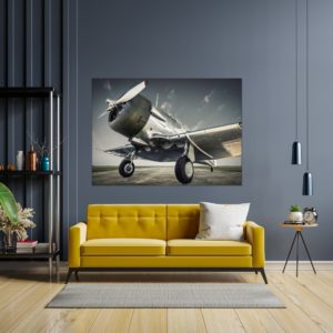 Wandbild Flieger im Wohnzimmer