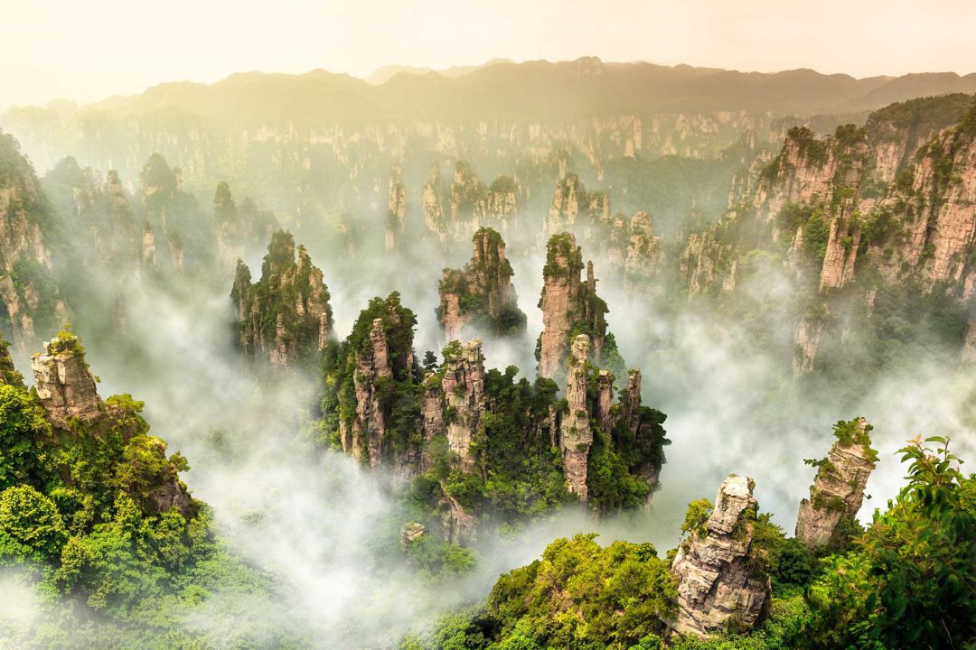 Wandbild Gebirge China, Natur & Landschaft