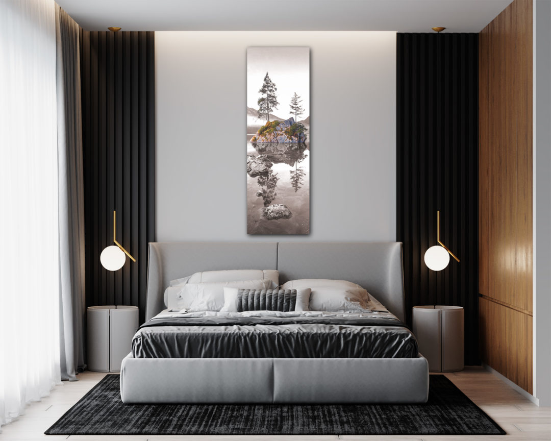wandbild-bergsee-schwarz-weiß-natur-landschaft-original-panorama-schlafzimmer