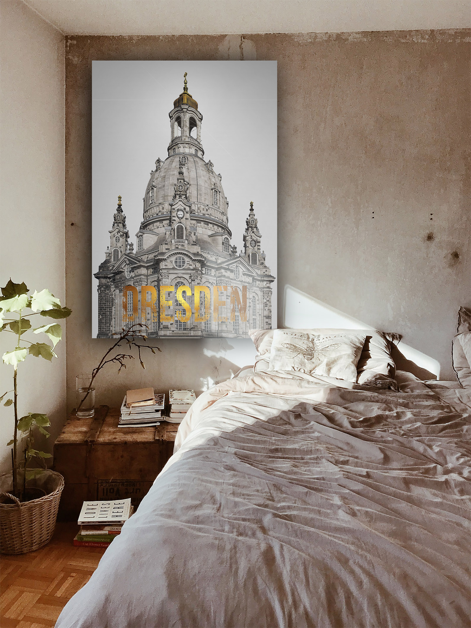 Wandbild Dresden Schlafzimmer