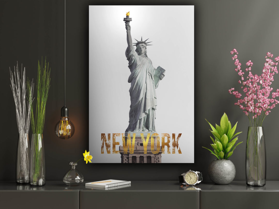 Wandbild New York Flur