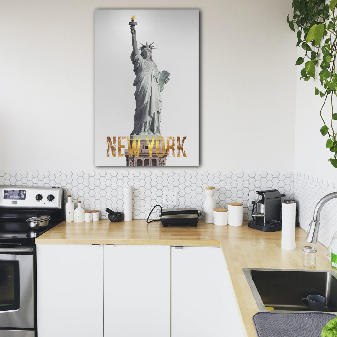 Wandbild New York in Küche