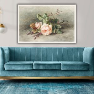 Wandbild Stillleben Blumenstrauß - Wohnzimmer