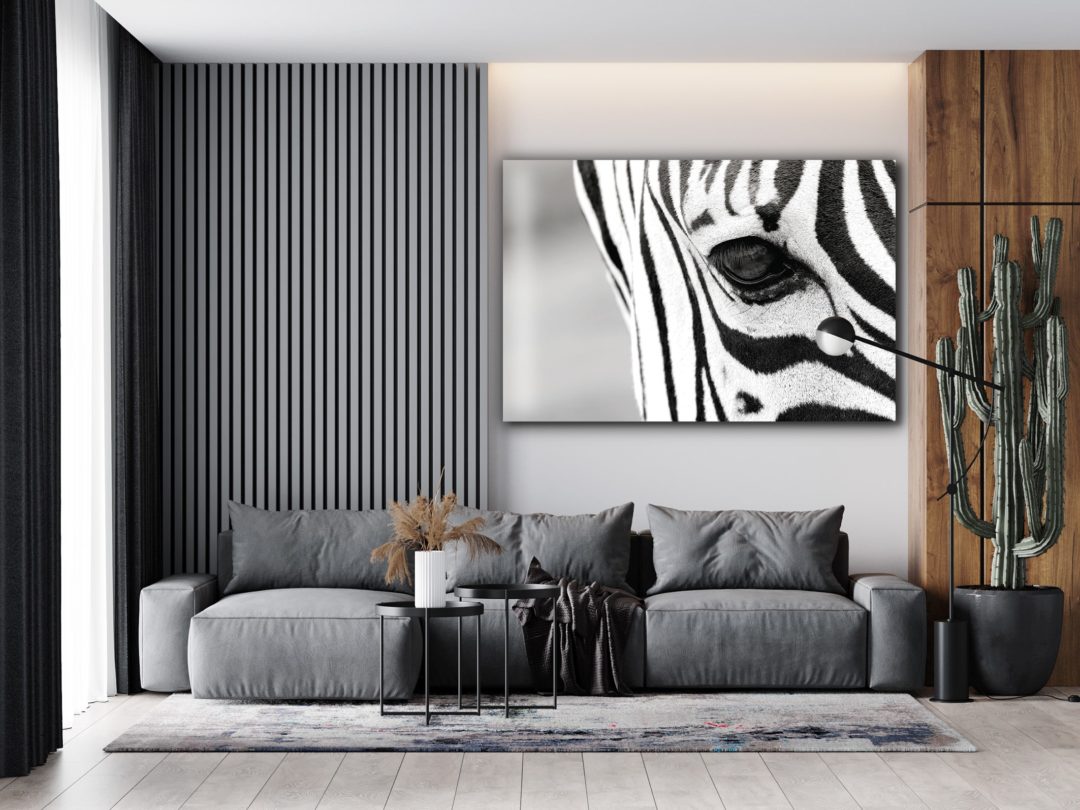 Wandbild Zebra Vision - Wohnzimmer
