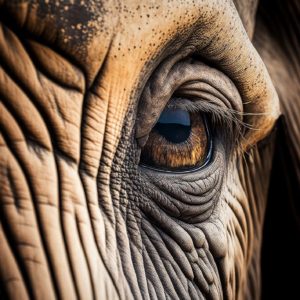 Wandbild Elephant Eye