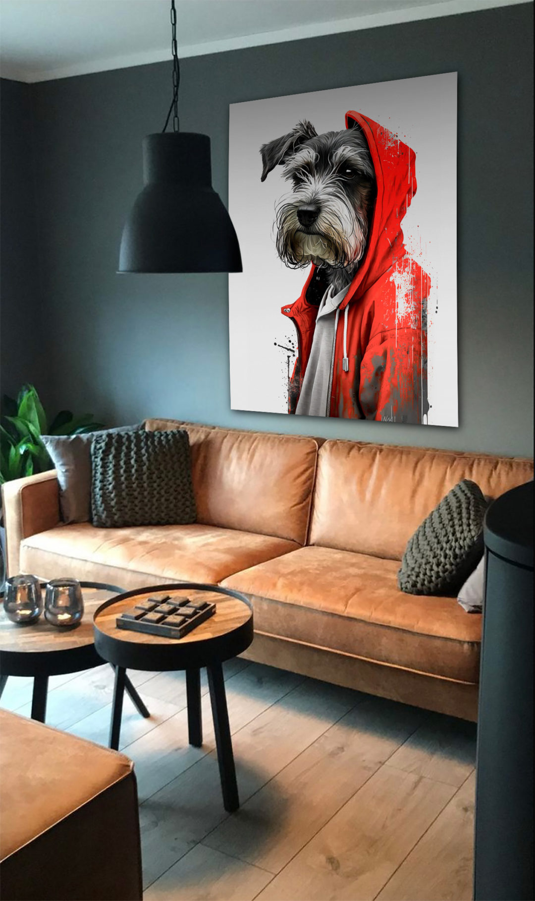 Wandbild Fashion Dog No.2 - Wohnzimmer