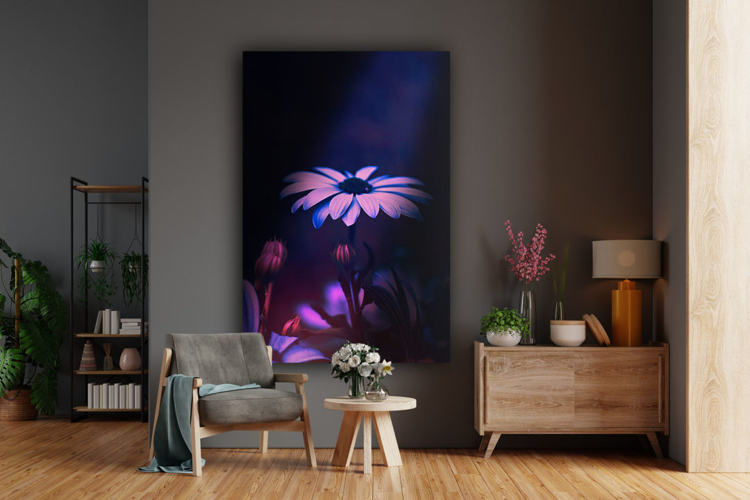 Wandbild Purple - Wohnzimmer