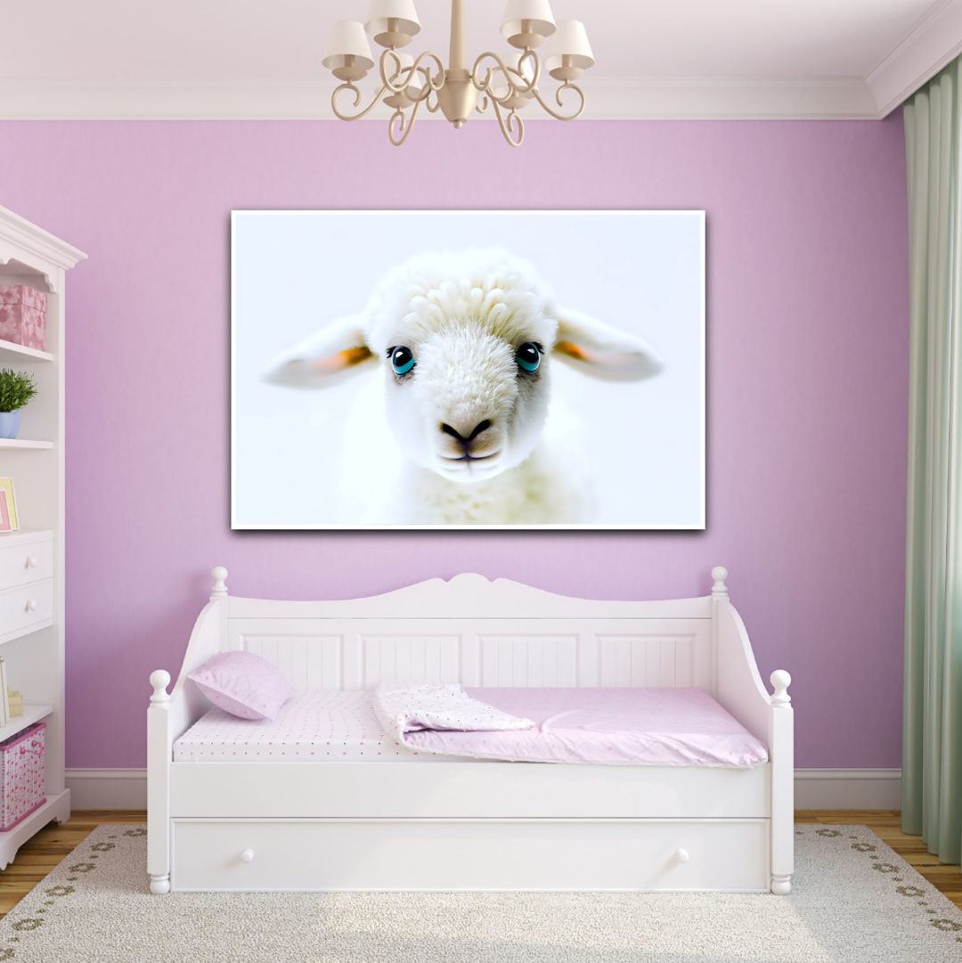 Wandbild Lamm - Schlafzimmer