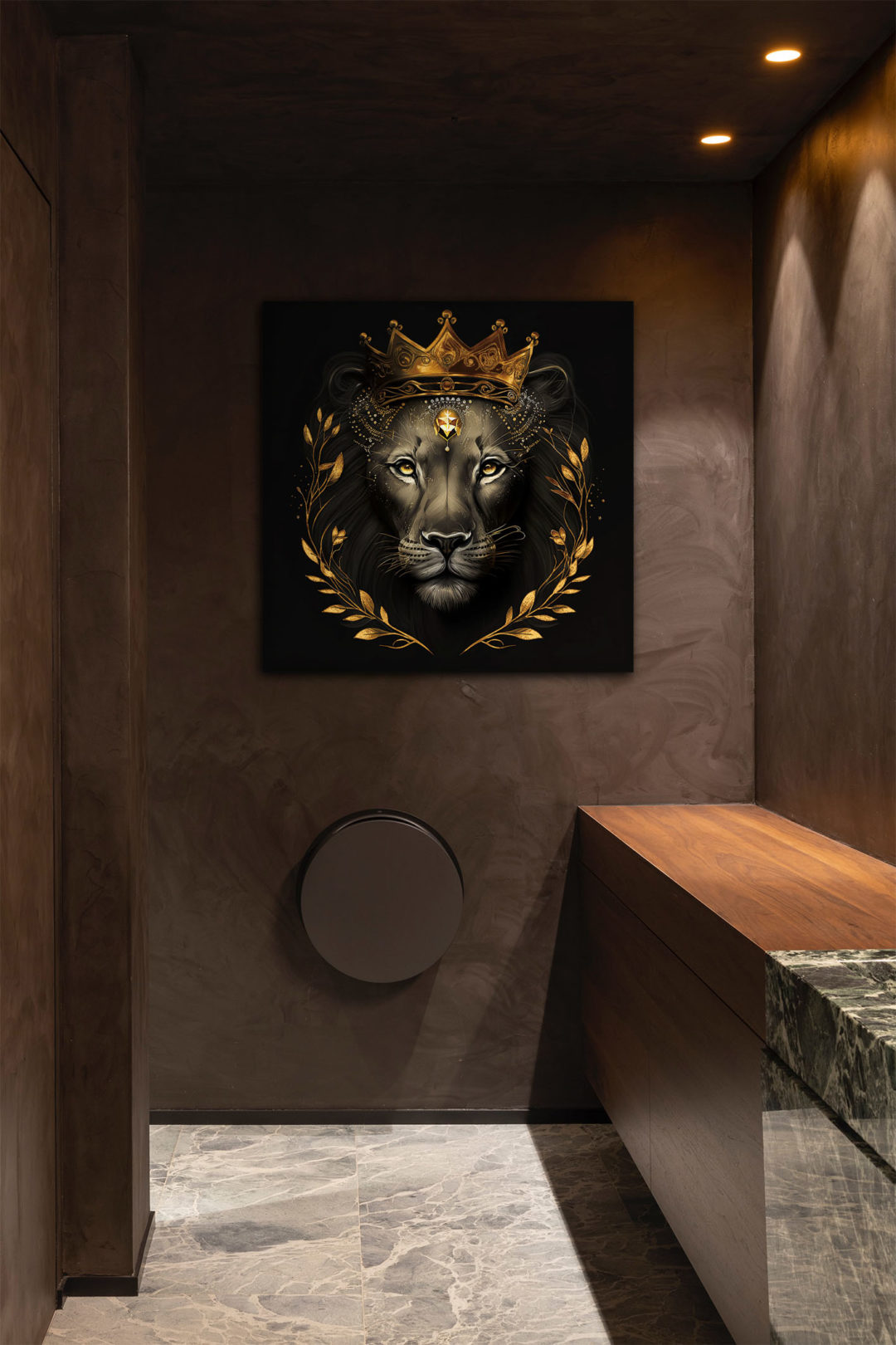 Wandbild Lion Queen - Bad