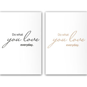 Wandbild Do what you love - Auswahl