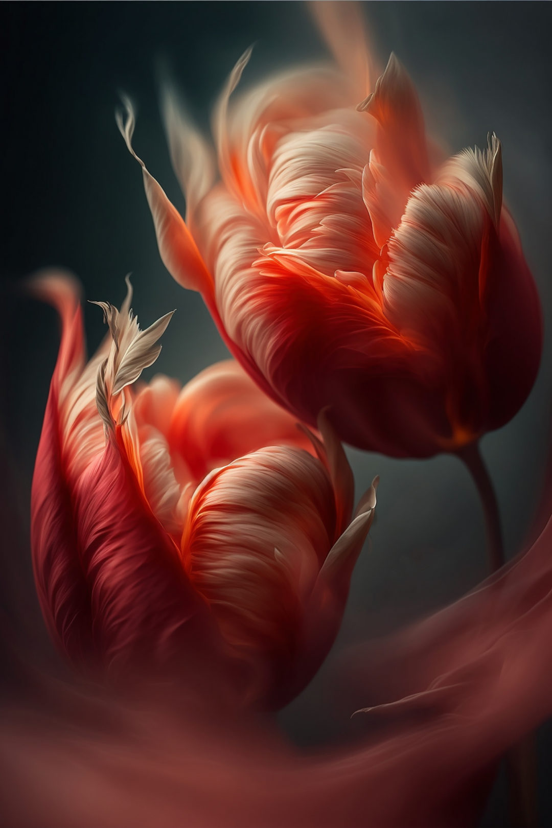 Wandbild Red Tulips