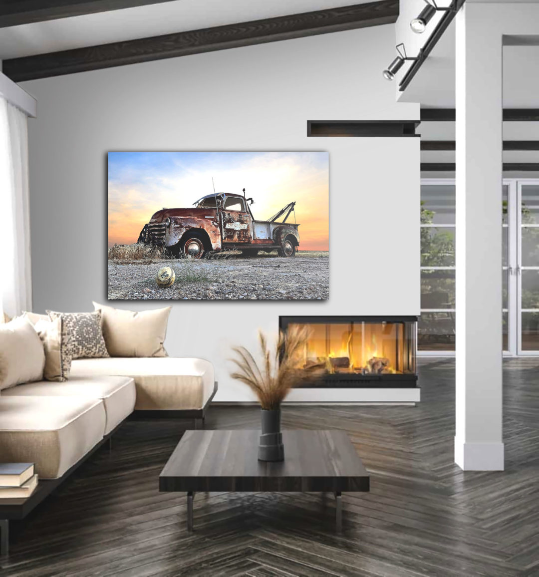 Wandbild Rusty Chevrolet - Wohnzimmer