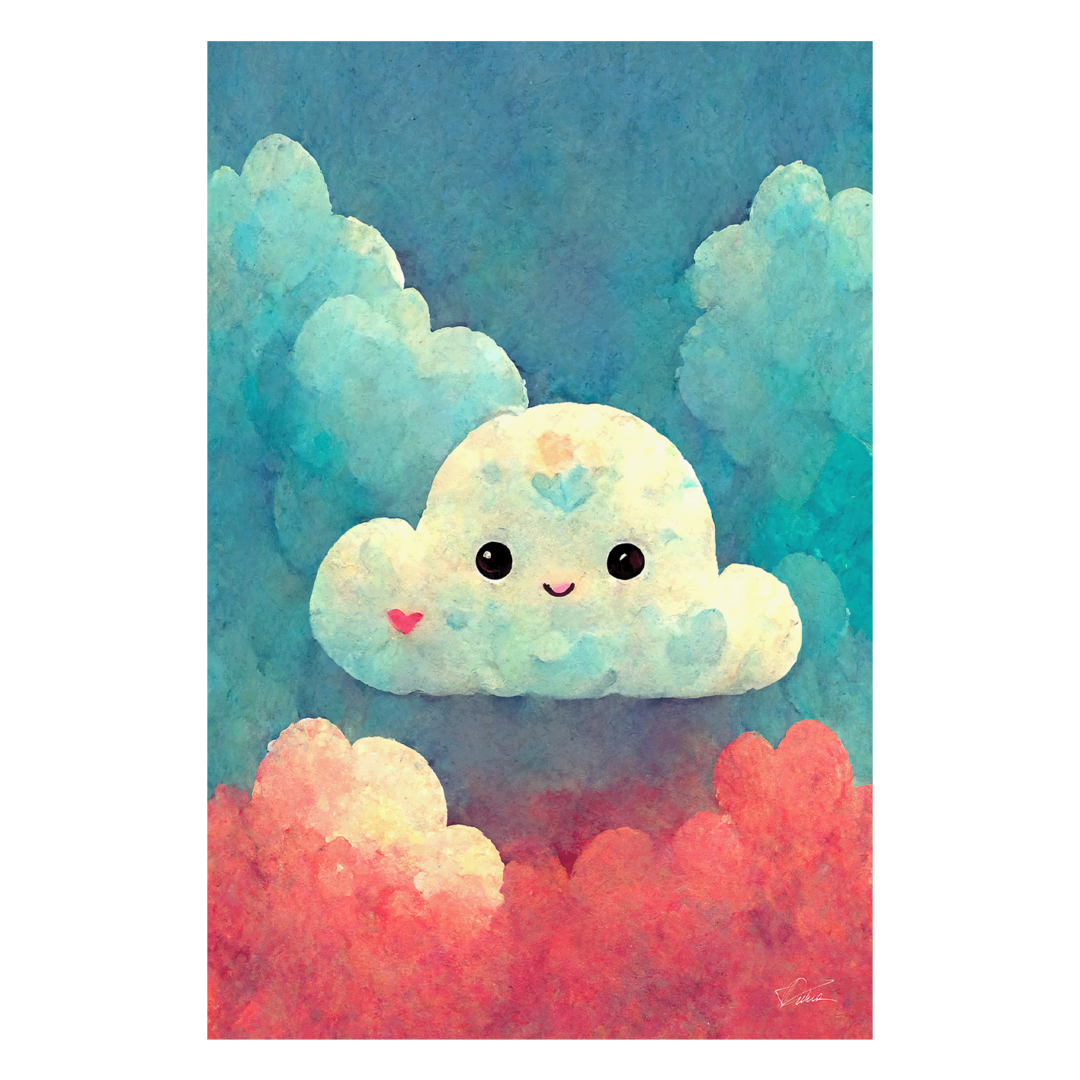 Wandbild Cute Cloud