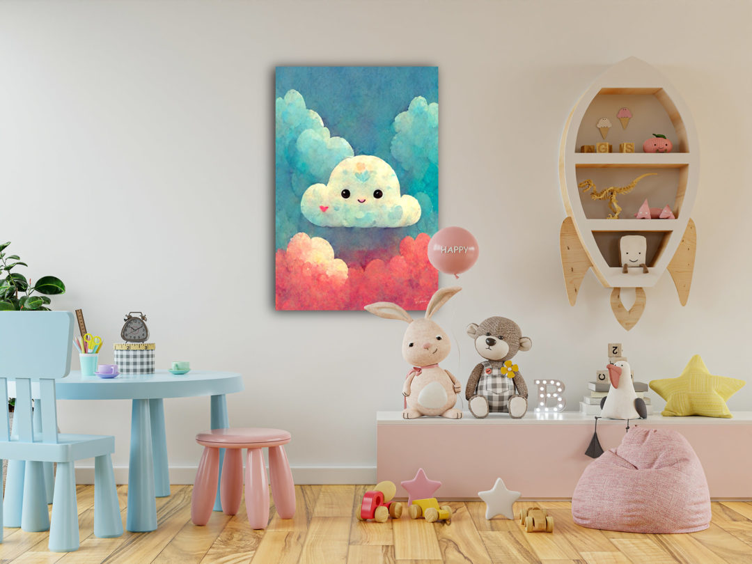 Wandbild Cute Cloud - Kinderzimmer