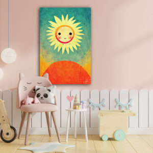 Wandbild Cute Sun - Kinderzimmer