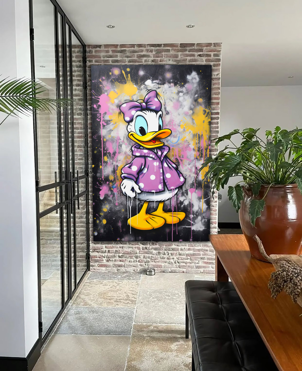 Wandbild Graffiti Duck - Esszimmer