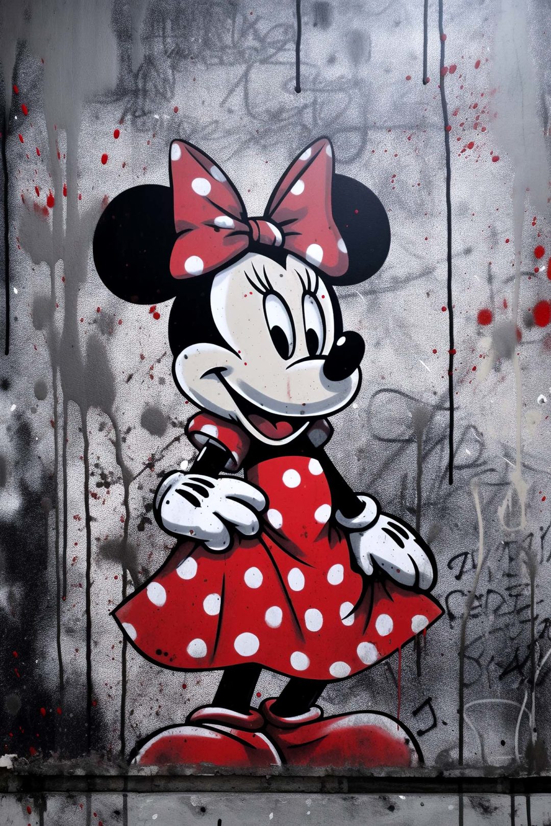 Wandbild Graffiti Mouse
