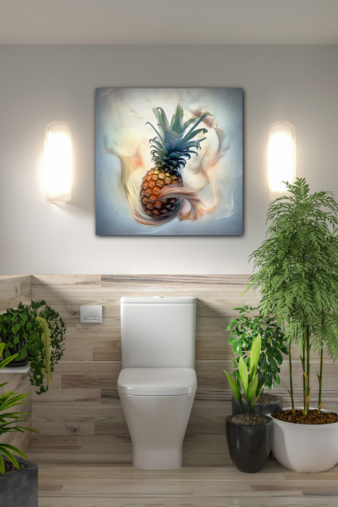 Wandbild Pineapple - Bad