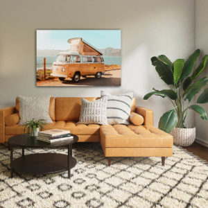 Wandbild Camper -Wohnzimmer