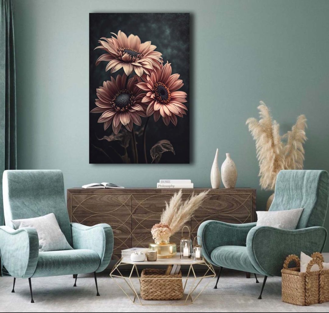 Wandbild Chrysanthemum Morifolium - Wohnzimmer