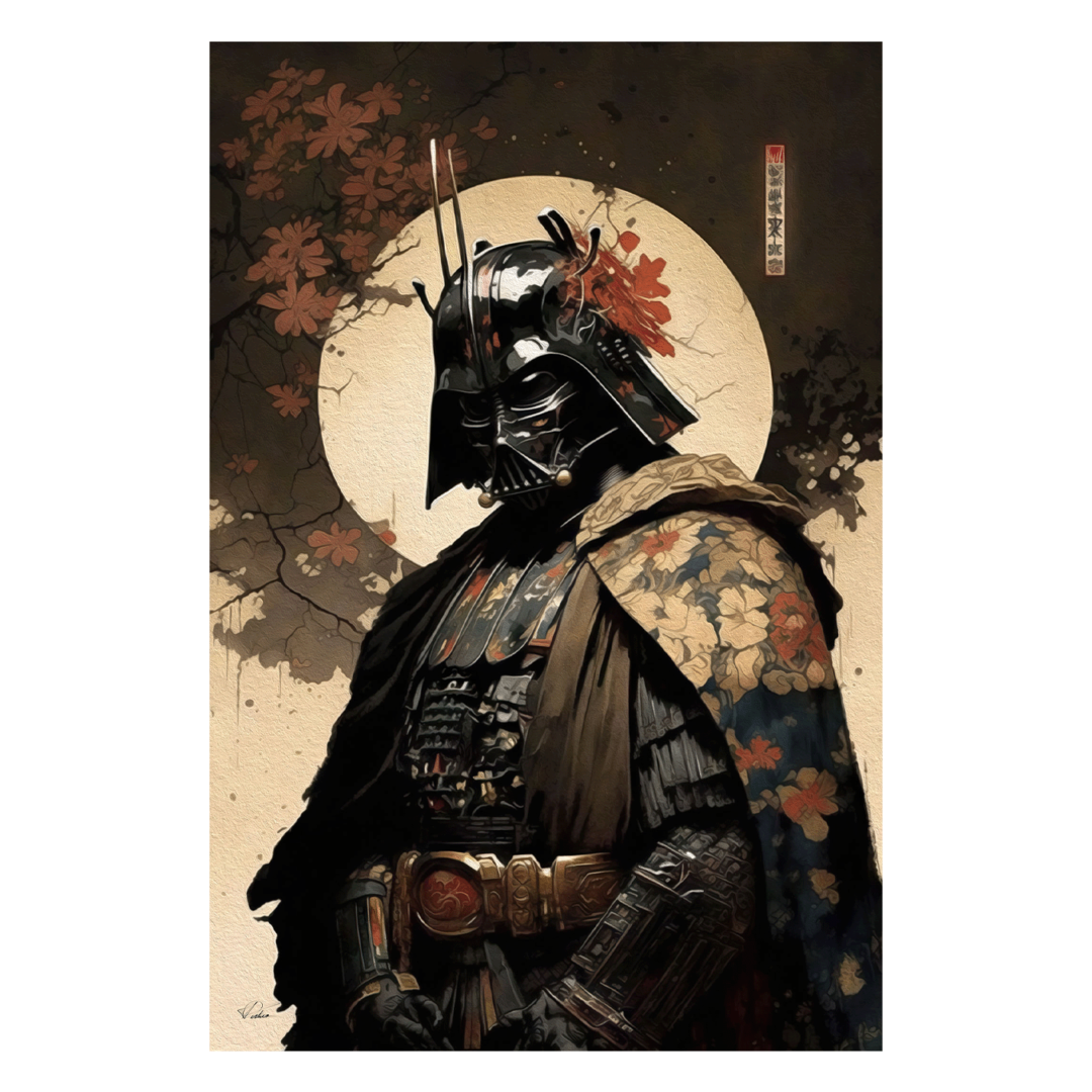 Wandbild Darth Vader Samurai