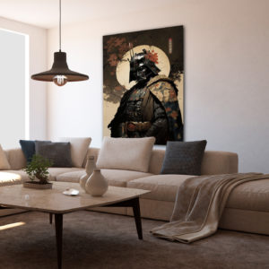 Wandbild Darth Vader Samurai - Wohnzimmer