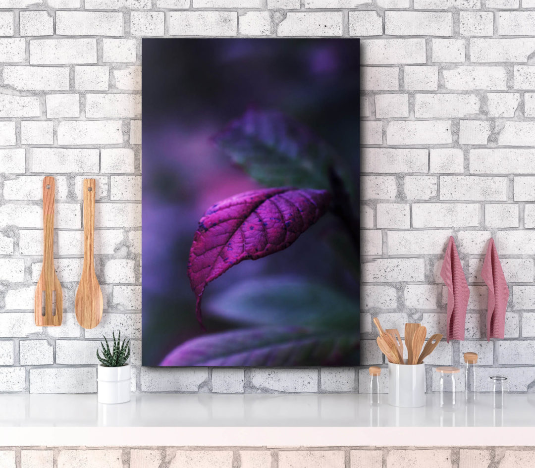 Wandbild Vibrant Violet - Küche