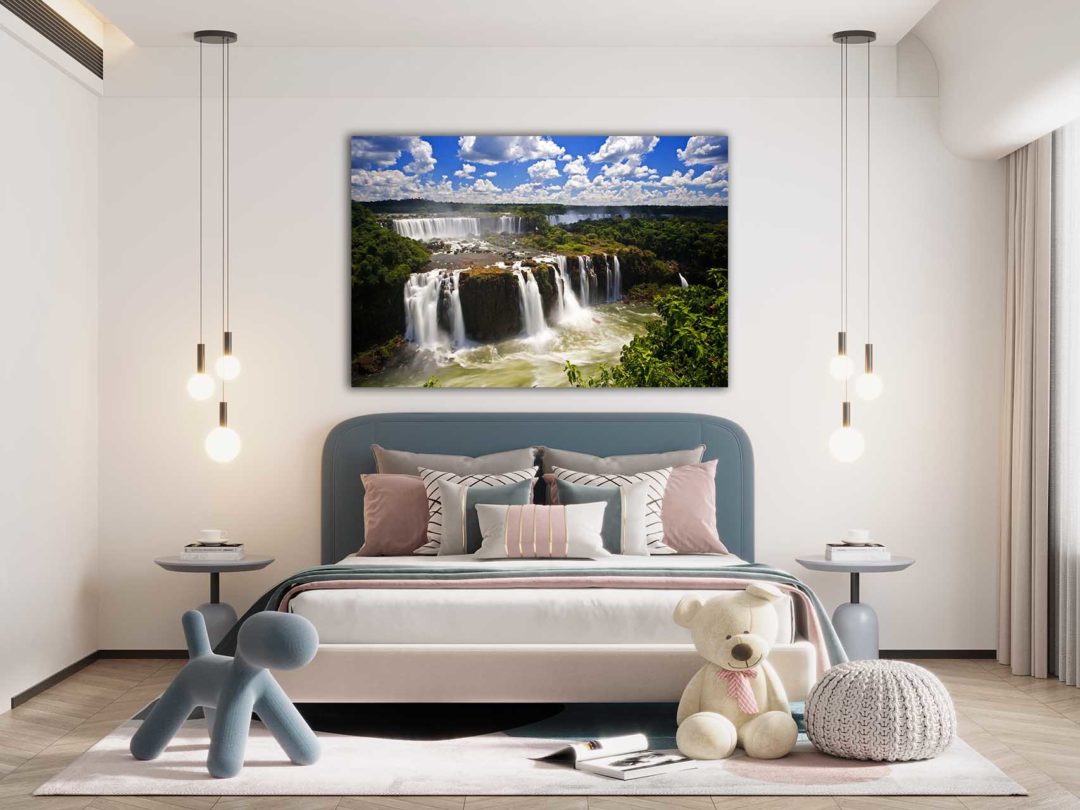 Wandbild Wasserfall Argentinien - Schlafzimmer