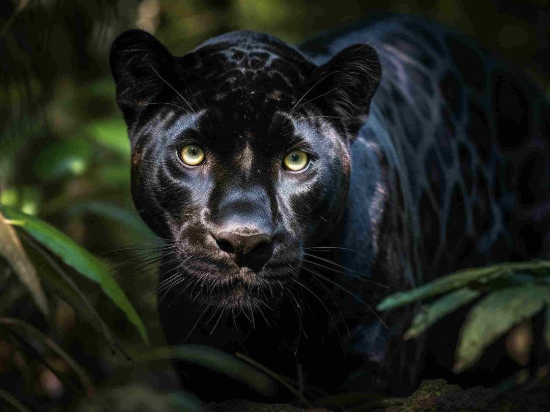 Wandbild Jaguar im Regenwald