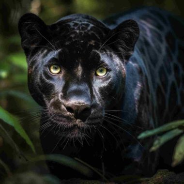Wandbild Jaguar im Regenwald