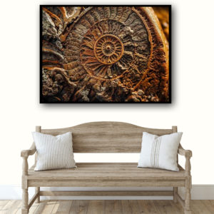 Wandbild Fossil