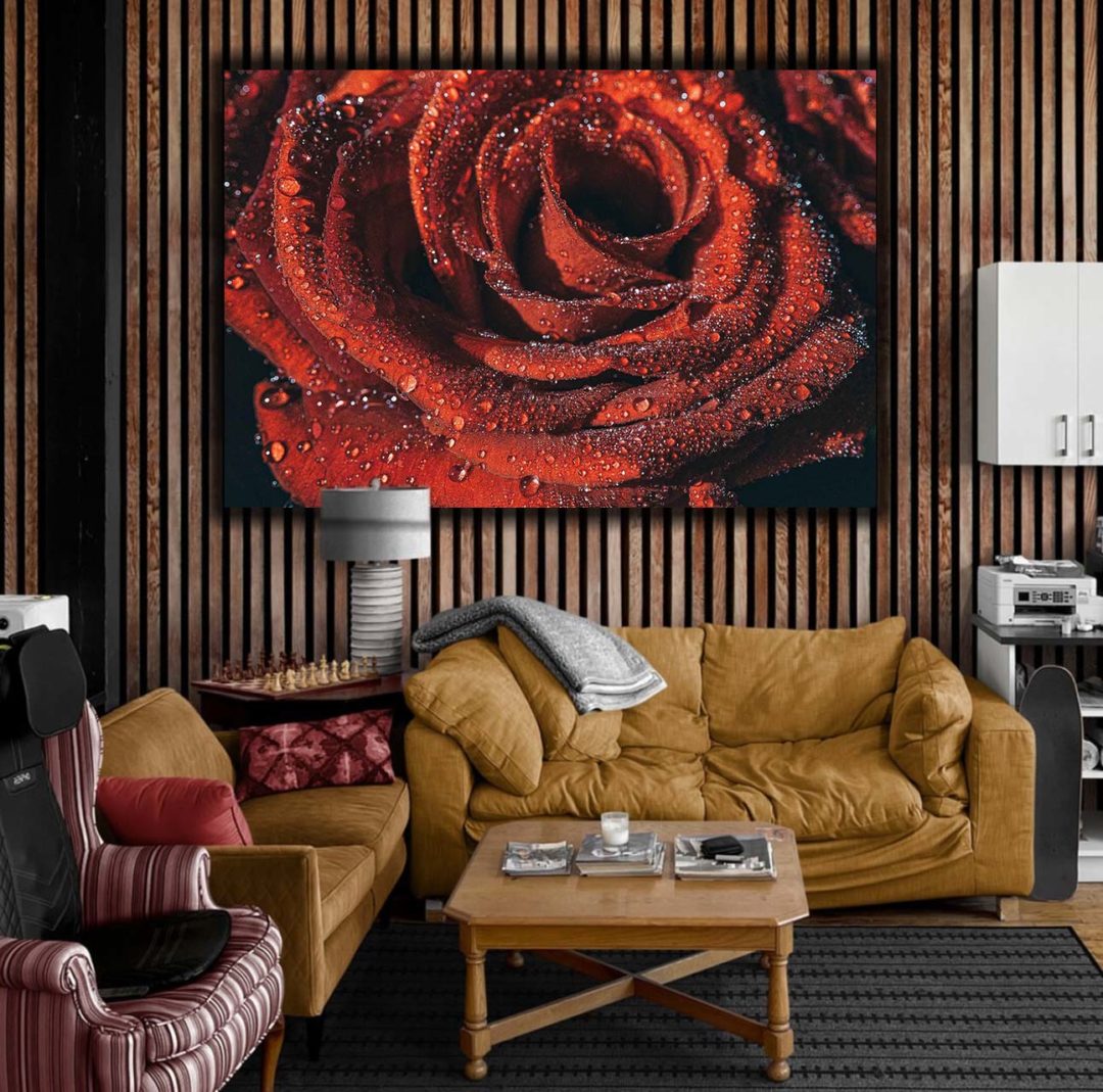 Wandbild Rosen - Wohnzimmer