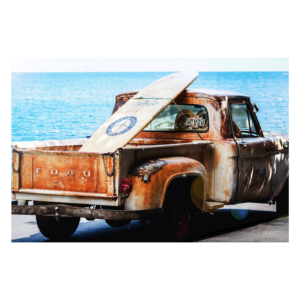 Wandbild Surftrip Landschaft