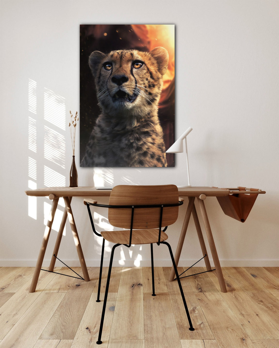 Wandbild Cheetah Magic - Arbeitszimmer