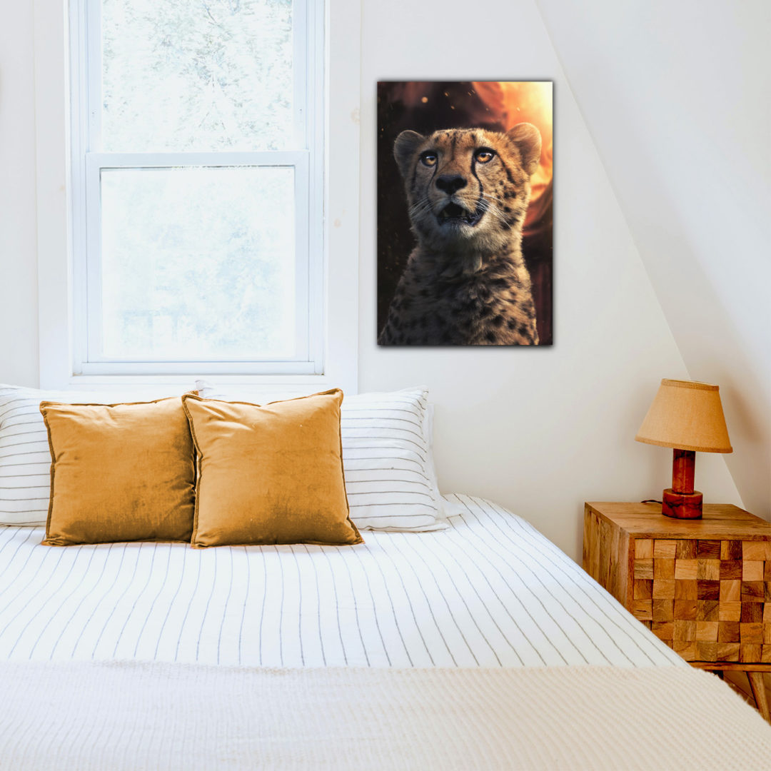 Wandbild Cheetah Magic - Schlafzimmer