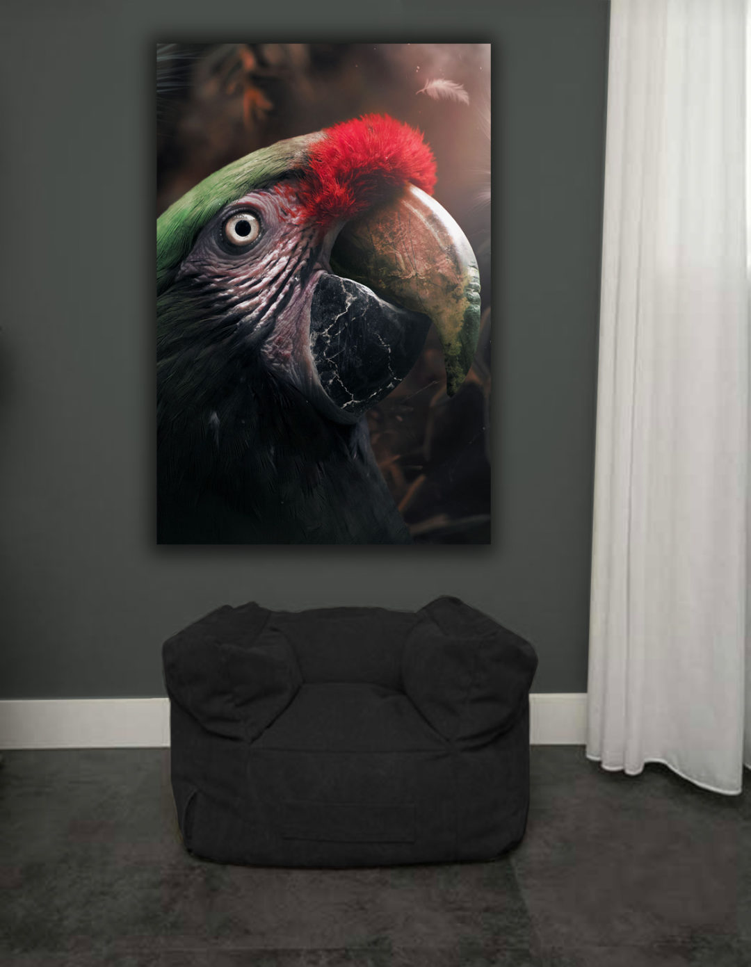Wandbild Parrot Marble - Flur 2
