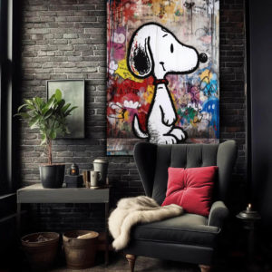 Wandbild Graffiti Snoopy - Wohnzimmer 2