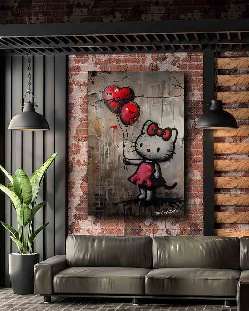 Wandbild Kitty Nr 1 - Wohnzimmer