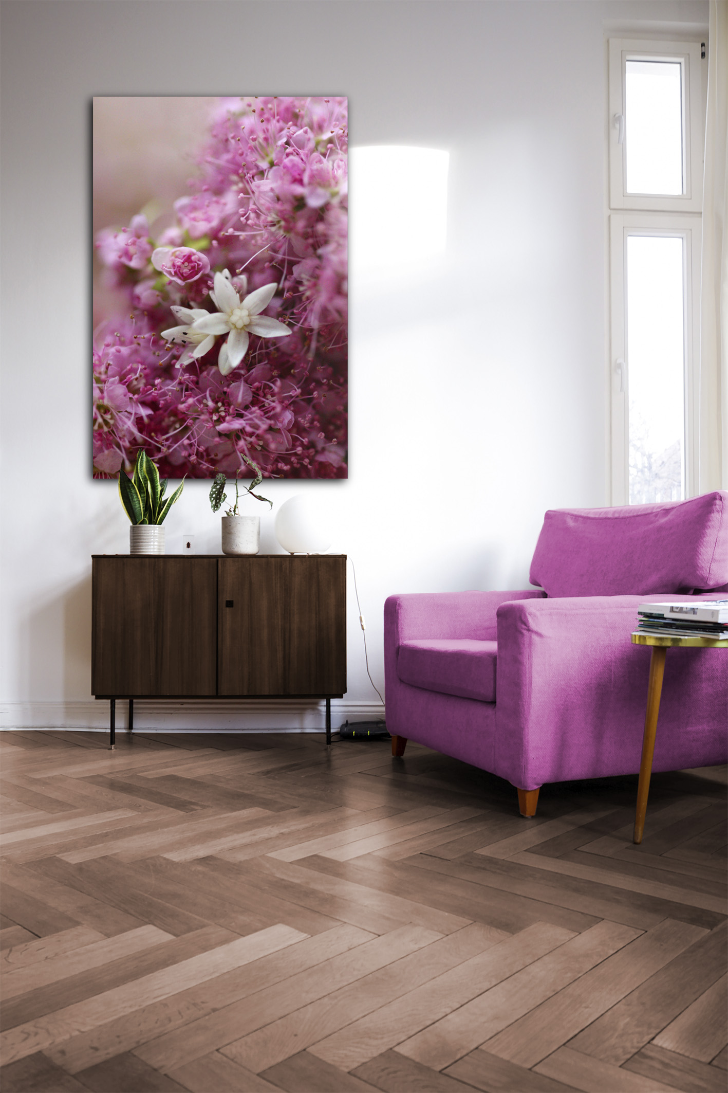 Wandbild Pink Dream - Flur