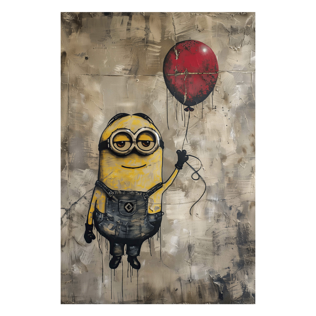 Wandbild Banksy Minion