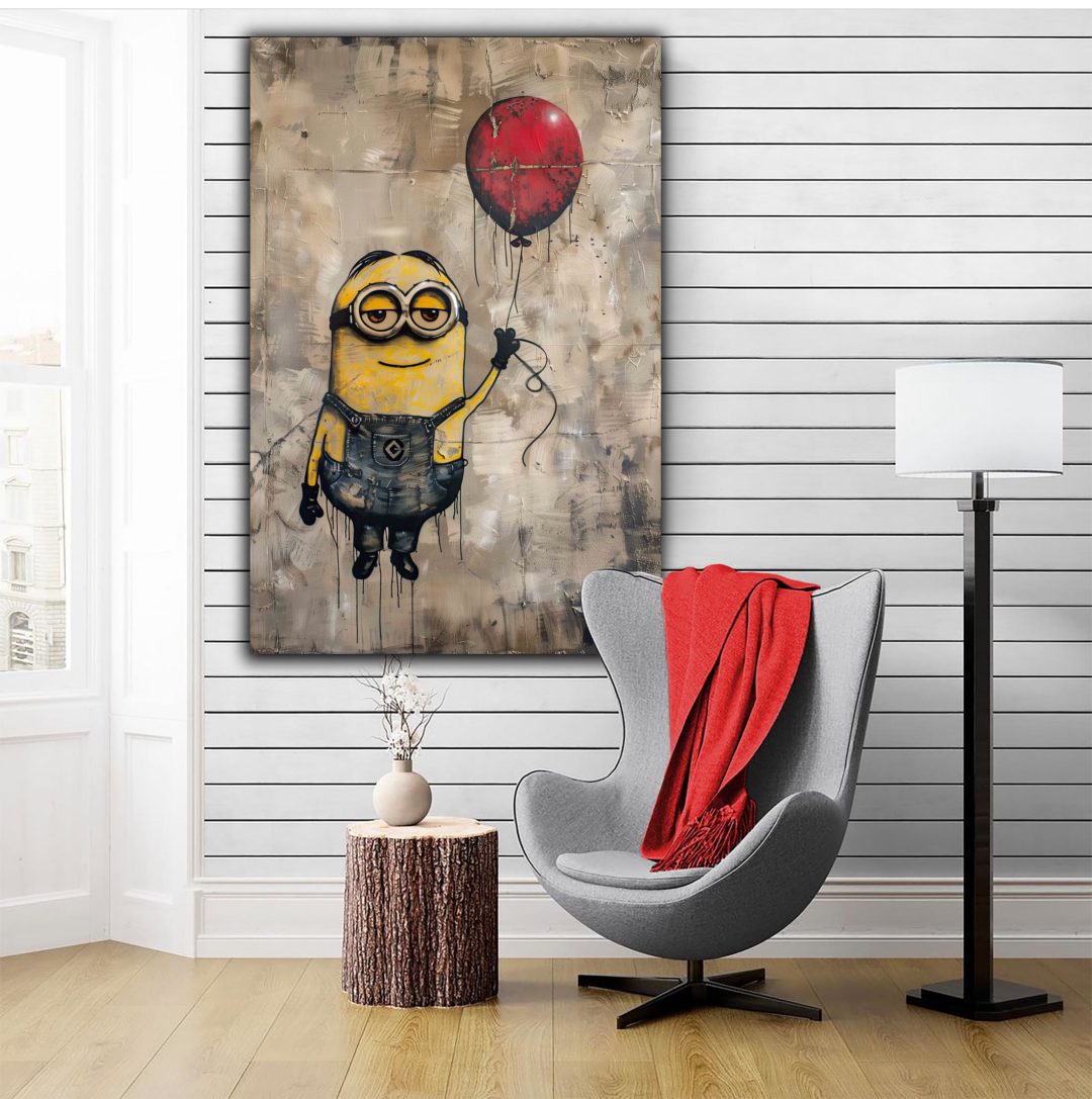 Wandbild Banksy Minion - Flur