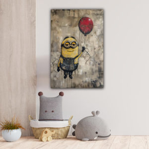 Wandbild Banksy Minion - Kinderzimmer