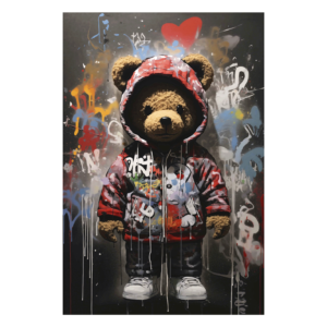 Wandbild Grafitti Bear