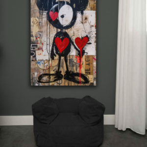 Wandbild Love & Mouse -Flur